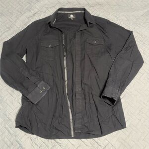 Rock & Republic Black button up size XL